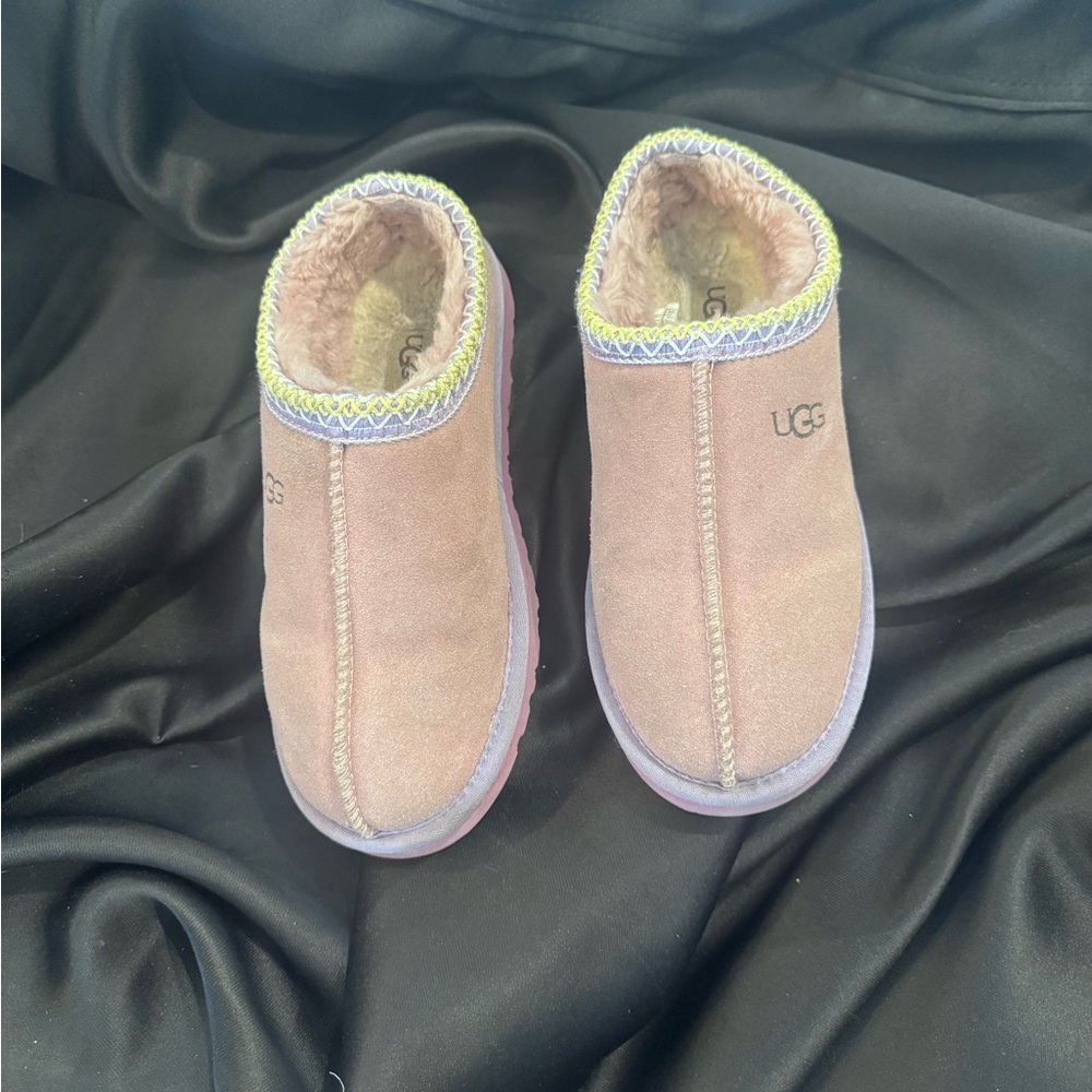 UGG Purple Tasman Slippers with Plush Lining